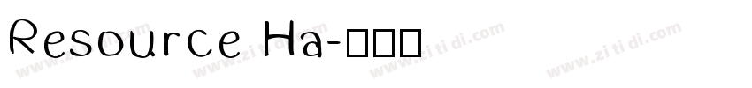Resource Ha字体转换